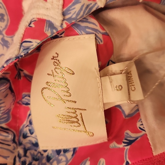 Lilly Pulitzer Ginge Shift Romper in Roxie Pink/Wave N Sea NWT Size 6 - Picture 9 of 16
